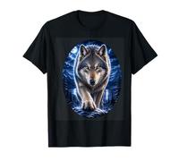 Amateur de Loups au Clair de Lune, Wolf Mountain Wilderness T-Shirt