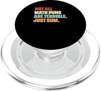 Amateur de mathématiques drôle, Tous Les Jeux de Mots mathématiques ne sont Pas terribles, il Suffit de Les additionner PopSockets PopGrip pour MagSafe
