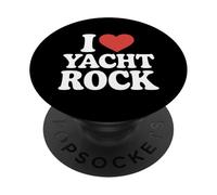 Amateur de Musique Funny I Heart Yacht Rock Saying PopSockets PopGrip Adhésif