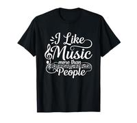 Amateur de Musique - J'aime la Musique Plus Que Les Gens T-Shirt