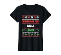 Amateur de Noël et d'aigle - Eagle Ugly Christmas T-Shirt Graphique avec Valeur