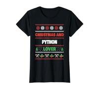Amateur de Noël et de Python - Python Ugly Christmas T-Shirt Graphique avec Valeur