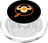 Amateur de Nourriture aux œufs Fort, Art Amusant d'entraînement de Gym PopSockets PopGrip pour MagSafe