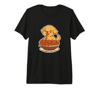 Amateur de pâtes Spaghetti Cute Retriever T-Shirt Haut de Gamme