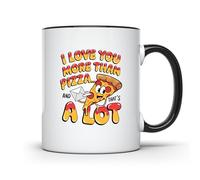 Amateur De Pizza Drôle, Je T'Aime Plus Que La Pizza Tasse À Café Micro-Ondes Mug À Café Élégantes Tasses À Thé Pour Cuisine Lait Espresso 330Ml