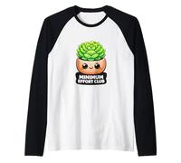 Amateur de Plantes succulentes Kawaii Funny Minimum Effort Club Manche Raglan
