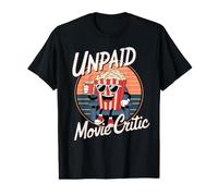Amateur de Popcorn Fan de cinéma Non payé T-Shirt Graphique avec Valeur