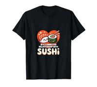 Amateur de sushis, Relation engagée, drôle, Kawaii Foodie T-Shirt