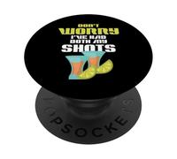 Amateur de Tequila Qui boit, ne Vous inquiétez Pas, J'Ai Pris Mes Deux Shots PopSockets PopGrip Adhésif
