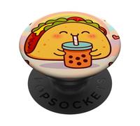 Amateur de thé à Bulles Taco, Mignon Anime Kawaii Rainbow PopSockets PopGrip Adhésif