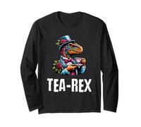 Amateur de thé amusant en forme de dinosaure Tea Rex Manche Longue