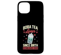 Amateur de thé Boba Depuis sa Naissance, Anniversaire de Naissance de Boba en 2000 Coque pour iPhone 15 Plus