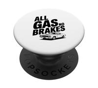 Amateur de Voitures All Gas No Brakes PopSockets PopGrip Adhésif