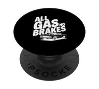 Amateur de Voitures All Gas No Brakes PopSockets PopGrip Adhésif