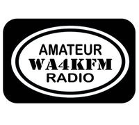 Amateur Radio with Your Call Sign in Middle 6" Vinyl Sticker Decal AS1448