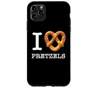 Amateurs de bretzels Uniques I Love Pretzels Texte Blanc Coque pour iPhone 11 Pro Max