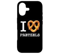 Amateurs de bretzels Uniques I Love Pretzels Texte Blanc Coque pour iPhone 17