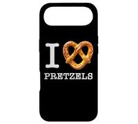Amateurs de bretzels Uniques I Love Pretzels Texte Blanc Coque pour iPhone Air