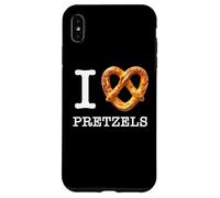 Amateurs de bretzels Uniques I Love Pretzels Texte Blanc Coque pour iPhone XS Max