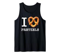 Amateurs de bretzels Uniques I Love Pretzels Texte Blanc Débardeur
