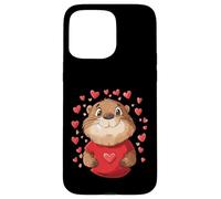 Amateurs de castors Coeurs Dames Saint-Valentin Fille Castor Coque pour iPhone 15 Pro Max