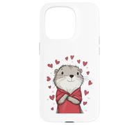 Amateurs de castors Coeurs Filles Saint-Valentin Dames castors Coque pour iPhone 15 Pro