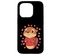 Amateurs de castors Coeurs Filles Saint-Valentin Dames castors Coque pour iPhone 15 Pro
