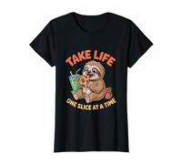 Amateurs de Pizza Paresseux : Prenez la Vie Une Tranche à la Fois T-Shirt