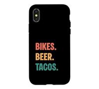 Amateurs de Tacos à la bière Vintage Bikes Coque pour iPhone X/XS