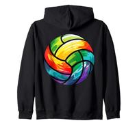 Amateurs de volleyball colorés pour adolescentes, filles et femmes Sweat à Capuche