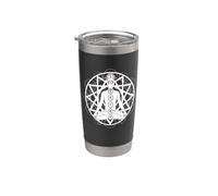 Amateurs de yoga Namaste Lotus Chakras Gobelet isotherme en acier inoxydable double paroi