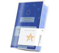 AMATHINGS Étui transparent et imperméable pour carte d'identité animal de compagnie avec compartiment passeport vaccination idéal vétérinaires