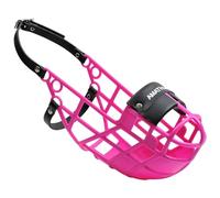 Amathings Muselière modèle Super Kennel Soft avec embout nasal rembourré pour boire en permanence, idéal pour la promenade, la prairie, le chenil, la course (rose)