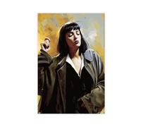 AMATWI Mia Wallace Pulp Fiction Poster 12 33 sur toile - Décoration pour chambre à coucher, bureau, chambre - Cadeau sans cadre - 50 x 75 cm