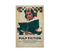 AMATWI Poster de film Pulp Fiction rétro classique sur toile - Décoration murale pour salon, chambre à coucher - Style rétro - 30 x 45 cm