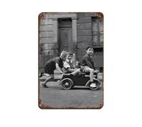 AMATWI Poster de Robert Doisneau 65 - Affiche rétro en métal - Décoration murale - 20 x 30 cm