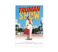 AMATWI Poster du film Jim Carrey The Truman Show 12 - Impression sur toile - Décoration pour chambre à coucher, bureau, chambre - Cadeau sans cadre - 40 x 60 cm