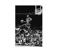 AMATWI Poster Michael Jordan 60 sur toile - Décoration murale pour salon, chambre à coucher - Style sans cadre - 50 x 75 cm