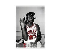 AMATWI Poster Michael Jordan sur toile pour décoration de chambre à coucher, bureau, chambre, cadeau sans cadre, 40 x 60 cm