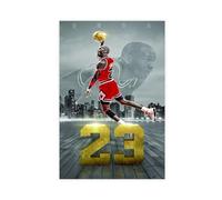 AMATWI Poster Michael Jordan sur toile pour décoration de chambre à coucher, bureau, chambre, cadeau sans cadre, 50 x 75 cm