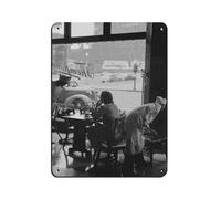 AMATWI Poster rétro Robert Doisneau 33 en métal - Décoration murale - 30 x 40 cm