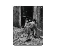AMATWI Poster rétro Robert Doisneau 63 en métal - Décoration murale - 30 x 40 cm