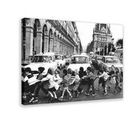 AMATWI Poster Robert Doisneau 13 sur toile, décoration murale, peintures pour salon, chambre à coucher, décoration avec cadre, 50 x 75 cm