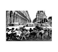 AMATWI Poster Robert Doisneau 13 sur toile - Décoration pour chambre à coucher, bureau, chambre - Cadeau sans cadre - 50 x 75 cm