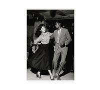 AMATWI Poster Robert Doisneau 17 sur toile, décoration murale, impression pour salon, chambre à coucher, style sans cadre, 60 x 90 cm