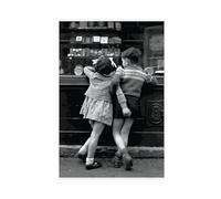 AMATWI Poster Robert Doisneau 62 sur toile - Décoration de chambre à coucher, paysage sportif - Décoration de bureau - Cadeau sans cadre - 20 x 30 cm