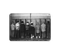 AMATWI Poster vintage Pipi Pigeon Par Robert Doisneau en métal pour pub, club, café, bar, maison, décoration murale, affiche rétro 20 x 30 cm