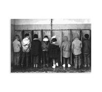 AMATWI Poster vintage Pipi Pigeon Par Robert Doisneau - Impression sur toile - Décoration murale pour salon, chambre à coucher - Style sans cadre - 30 x 45 cm