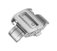 AMAUPCKCA Boucle déployante Papillon en Acier Inoxydable Massif for Montre Cartier Santos série 100 18 mm 21 mm(18mm)