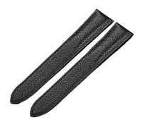 AMAUPCKCA Bracelet de montre C-artier TANK SOLO RONDE DE, accessoires for homme et femme, 1:1, bracelet en cuir véritable avec boucle déployante(Black-no clasp,17.5mm)